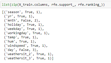 RFE 10 features